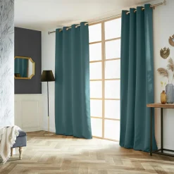 Rideau|EMINZA Rideau obscurcissant (140 x 280 cm) Dark Bleu canard