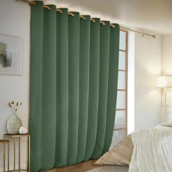 Rideau Thermique|Rideau|EMINZA Rideau obscurcissant thermique (280 x 260 cm) Calore Vert romarin