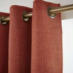 Rideau Thermique|Rideau|EMINZA Rideau obscurcissant thermique (140 x 240 cm) Alba Terracotta