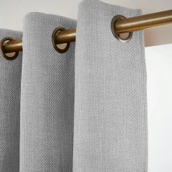 Rideau Thermique|Rideau|EMINZA Rideau obscurcissant thermique (180 x 260 cm) Alba Gris