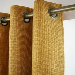 Rideau Thermique|Rideau|EMINZA Rideau obscurcissant thermique (280 x 240 cm) Alba Jaune moutarde