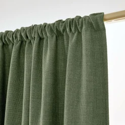 Rideau Thermique|Rideau|EMINZA Rideau obscurcissant thermique galon fronceur (180 x 260 cm) Alba Vert kaki