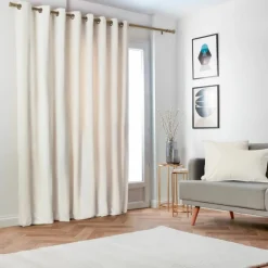 Rideau|EMINZA Rideau obscurcissant thermique (280 x 240 cm) Minuit sable Beige