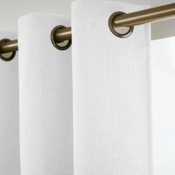 Rideau Thermique|Rideau|EMINZA Rideau obscurcissant thermique (280 x 240 cm) Alba perle Blanc