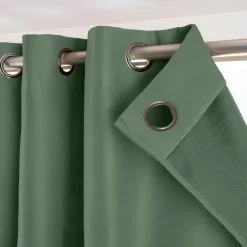 Rideau Thermique|Rideau|EMINZA Rideau obscurcissant thermique (140 x 180 cm) Calore Vert romarin
