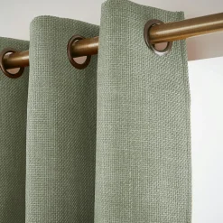 Rideau Thermique|Rideau|EMINZA Rideau obscurcissant thermique (140 x 240 cm) Alba Vert romarin