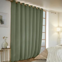 Rideau Thermique|Rideau|EMINZA Rideau obscurcissant thermique (280 x 260 cm) Calore Vert kaki