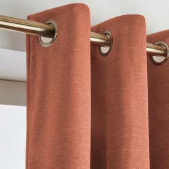 Rideau|EMINZA Rideau obscurcissant thermique (140 x 180 cm) Minuit Terracotta