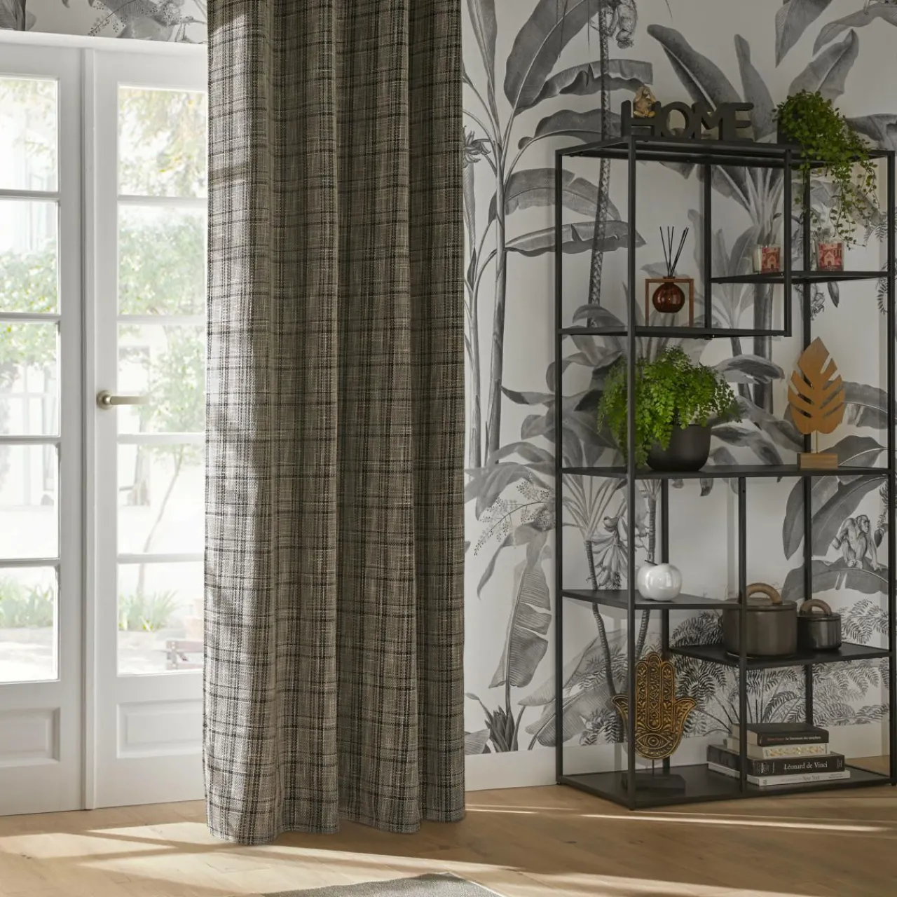 Rideau|ATMOSPHERA Rideau occultant (140 x 260 cm) Seth Gris foncé