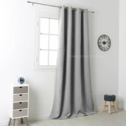 Rideau|LOVELY CASA Rideau occultant (135 x H250 cm) Notte Gris