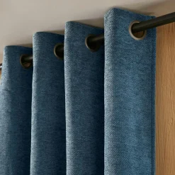 Rideau Thermique|Rideau|EMINZA Rideau occultant isolant Total Blackout (140 x 180 cm) Magnus Bleu nuit