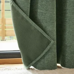 Rideau Thermique|Rideau|EMINZA Rideau occultant isolant Total Blackout (140 x 180 cm) Magnus Vert romarin