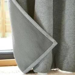 Rideau Thermique|Rideau|EMINZA Rideau occultant isolant Total Blackout (140 x 180 cm) Magnus titane Gris