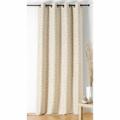 Rideau Thermique|Rideau|LINDER Rideau occultant isolant (140 x 240 cm) Artica Jaune moutarde