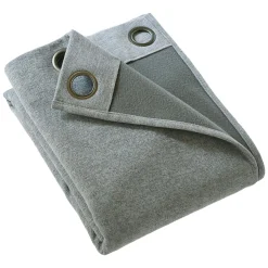 Rideau Thermique|Rideau|EMINZA Rideau occultant isolant Total Blackout (140 x 240 cm) Magnus titane Gris