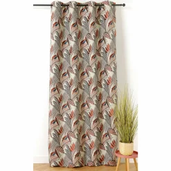 Rideau|LINDER Rideau oeillets (140 x 250 cm) Eden Terracotta