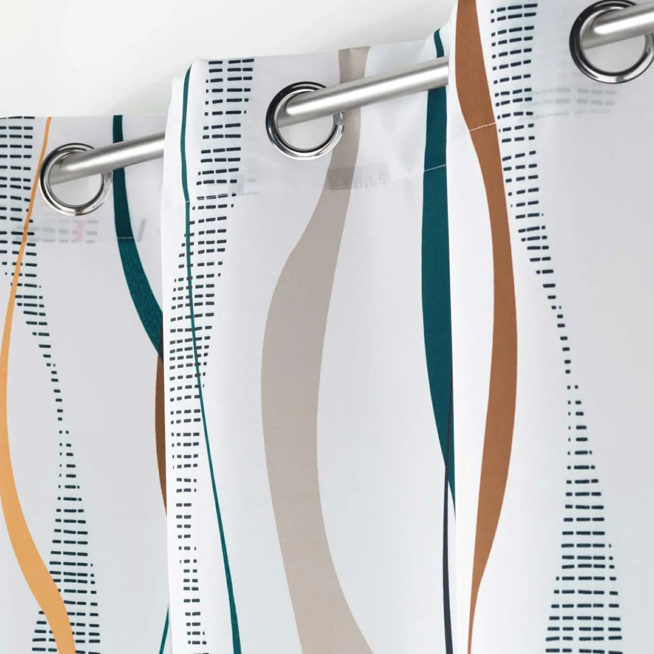 Rideau|DOUCEUR D'INTERIEUR Rideau oeillets (140 x 280 cm) Lisana Multicolore