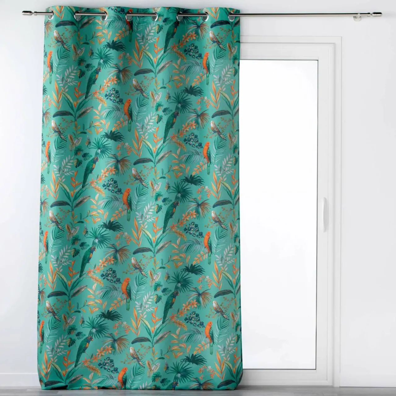 Rideau|DOUCEUR D'INTERIEUR Rideau oeillets (140 x 260 cm) Panis Bleu