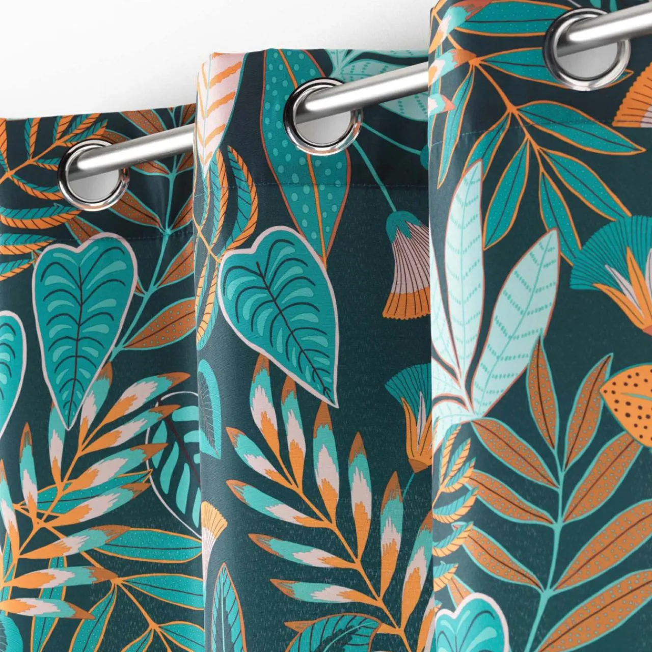 Rideau|DOUCEUR D'INTERIEUR Rideau oeillets (140 x 280 cm) Tilda Vert