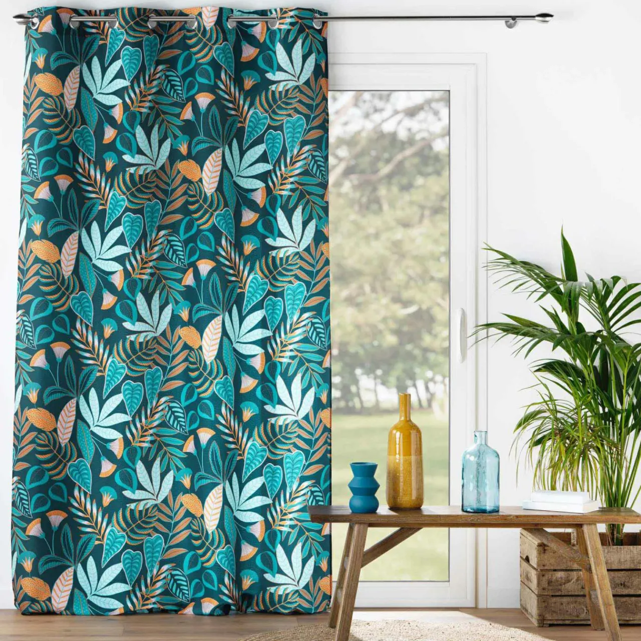 Rideau|DOUCEUR D'INTERIEUR Rideau oeillets (140 x 280 cm) Tilda Vert