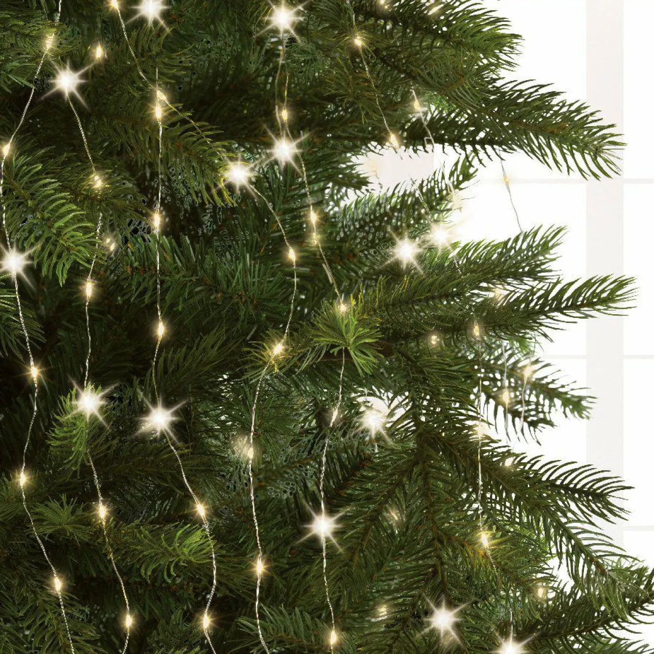 Guirlande Lumineuse|KAEMINGK Rideau pour sapin H2,10 m 672 Micro LED Flashing light Blanc chaud