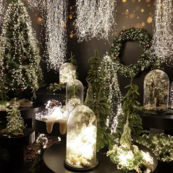 Guirlande Lumineuse|KAEMINGK Rideau pour sapin H2,10 m 672 Micro LED Flashing light Blanc chaud