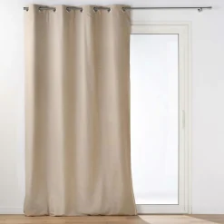Rideau Thermique|Rideau|DOUCEUR D'INTERIEUR Rideau thermique doublure amovible (140 x 260 cm) Coverline Beige