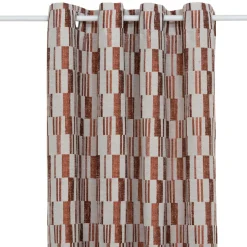 Rideau|Atmosphera, cru017dateur d'intu017drieur Rideau tissé (140 x 260 cm) Leyna Terracotta