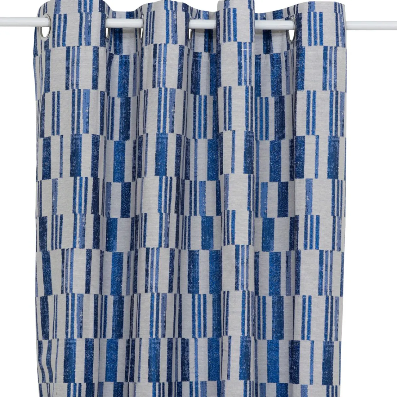 Rideau|Atmosphera, cru017dateur d'intu017drieur Rideau tissé (140 x 260 cm) Leyna Bleu