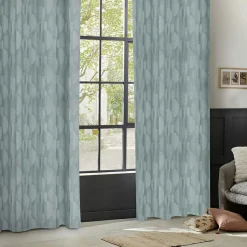 Rideau|Atmosphera, cru017dateur d'intu017drieur Rideau tissé (140 x 260 cm) Wimbi Bleu