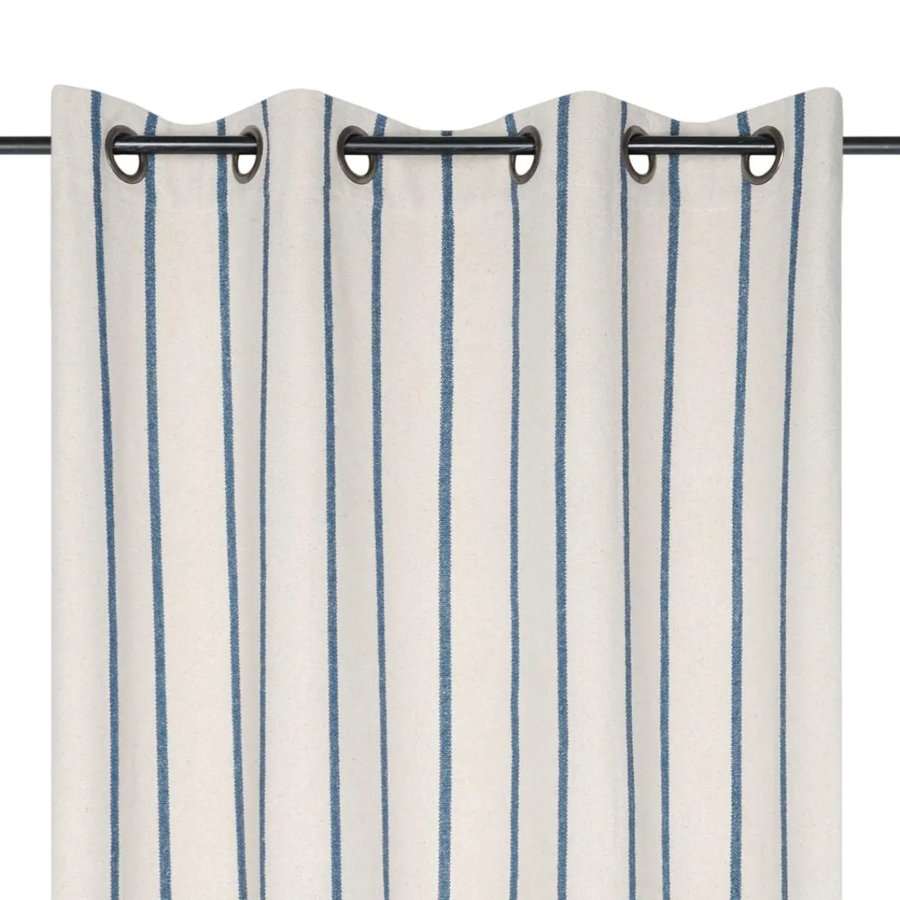 Coussin Déco D'Extérieur|Coussin Déco D'Extérieur|EMINZA Rideau toile de coton (135 x 260 cm) Ocealys Bleu marine