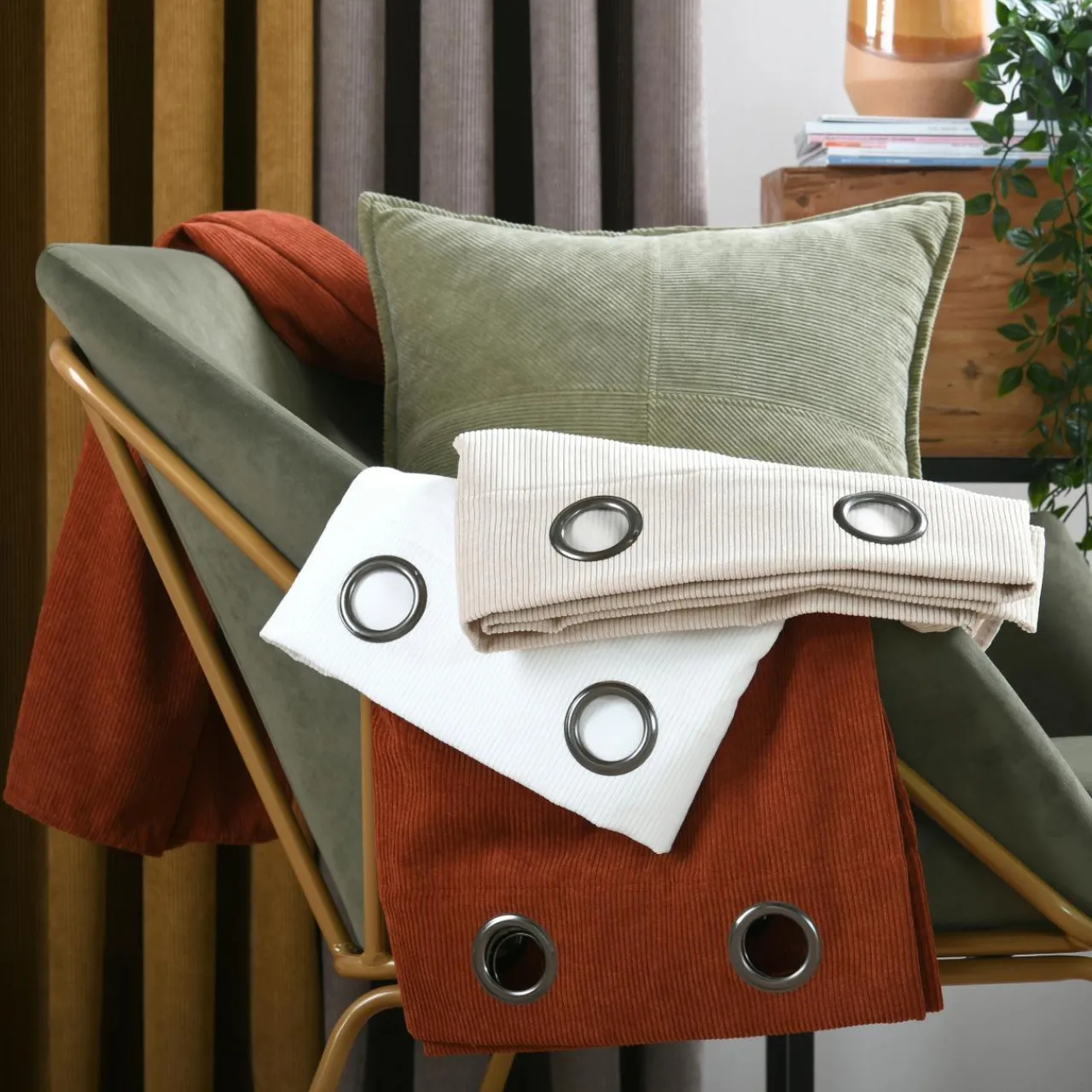 Rideau|STOF Rideau velours (140 x 260 cm) Dandy Taupe