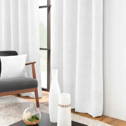 Rideau|douceur d'intu017drieur Rideau velours chenille (140 x 260 cm) Leo Blanc