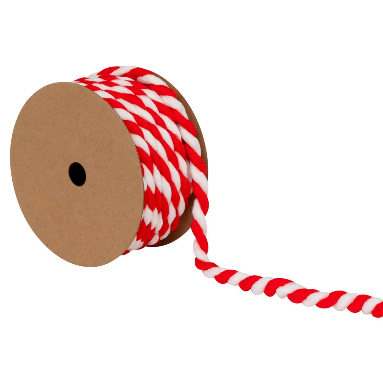 Déco De Table|JJA Ruban corde décoratif (3 m) Sucre d'orge Rouge