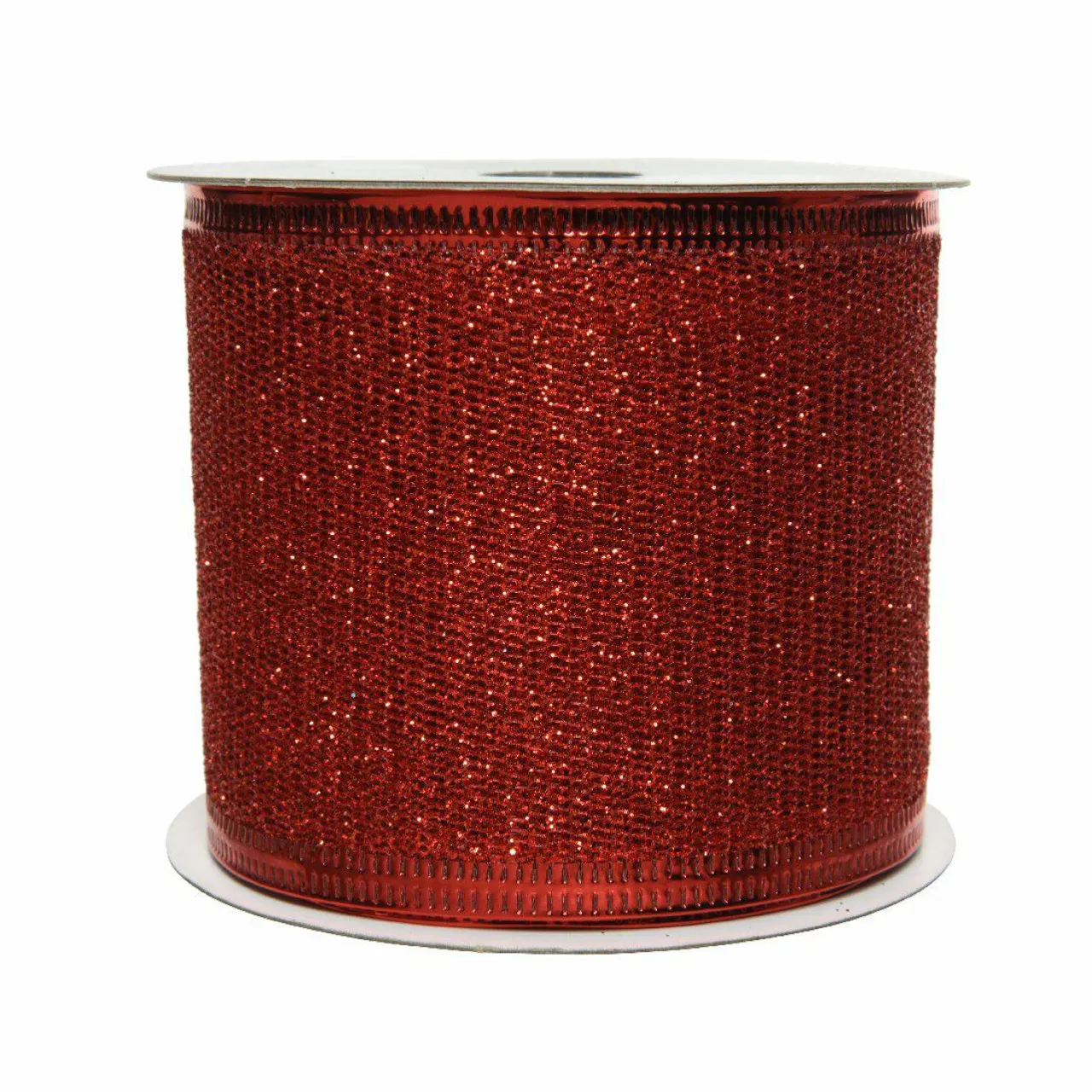 Déco De Table|KAEMINGK Ruban décoratif de Noël (2,7 m) pailleté Rouge