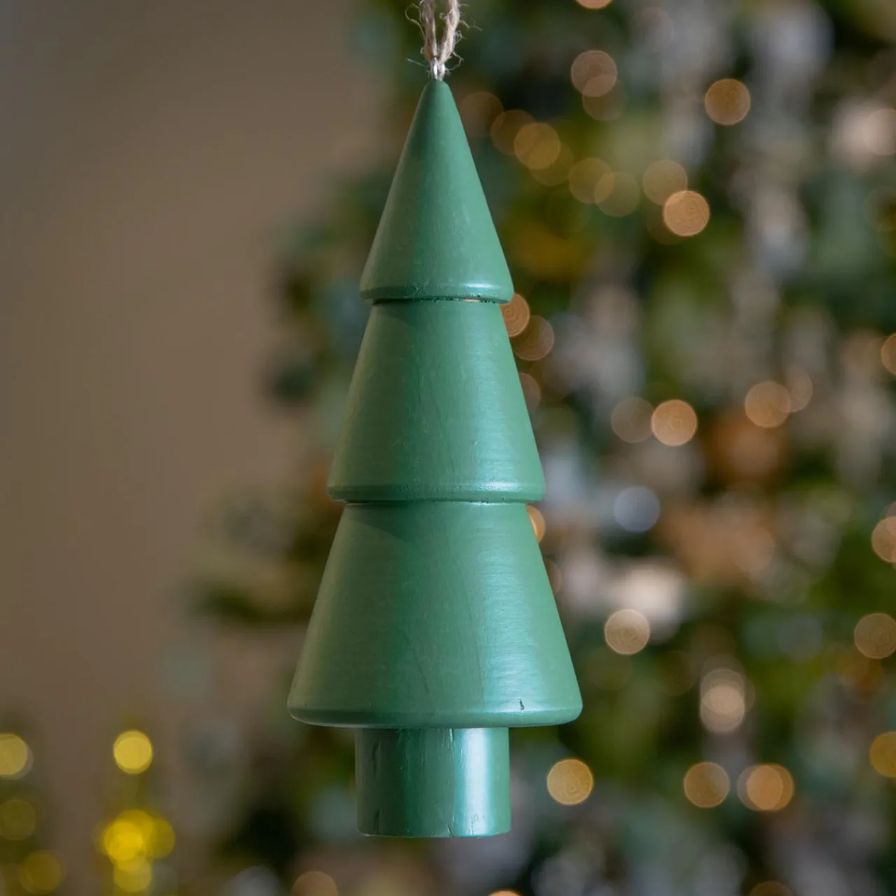 Décoration De Sapin|KAEMINGK Sapin à suspendre en bois (H15 cm) Harmonie Vert romarin