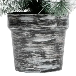 Sapin Artificiel De Noël|JJA Sapin artificiel de Noël en pot (H70 cm) Windy Peak Vert enneigé Sapin enneigé