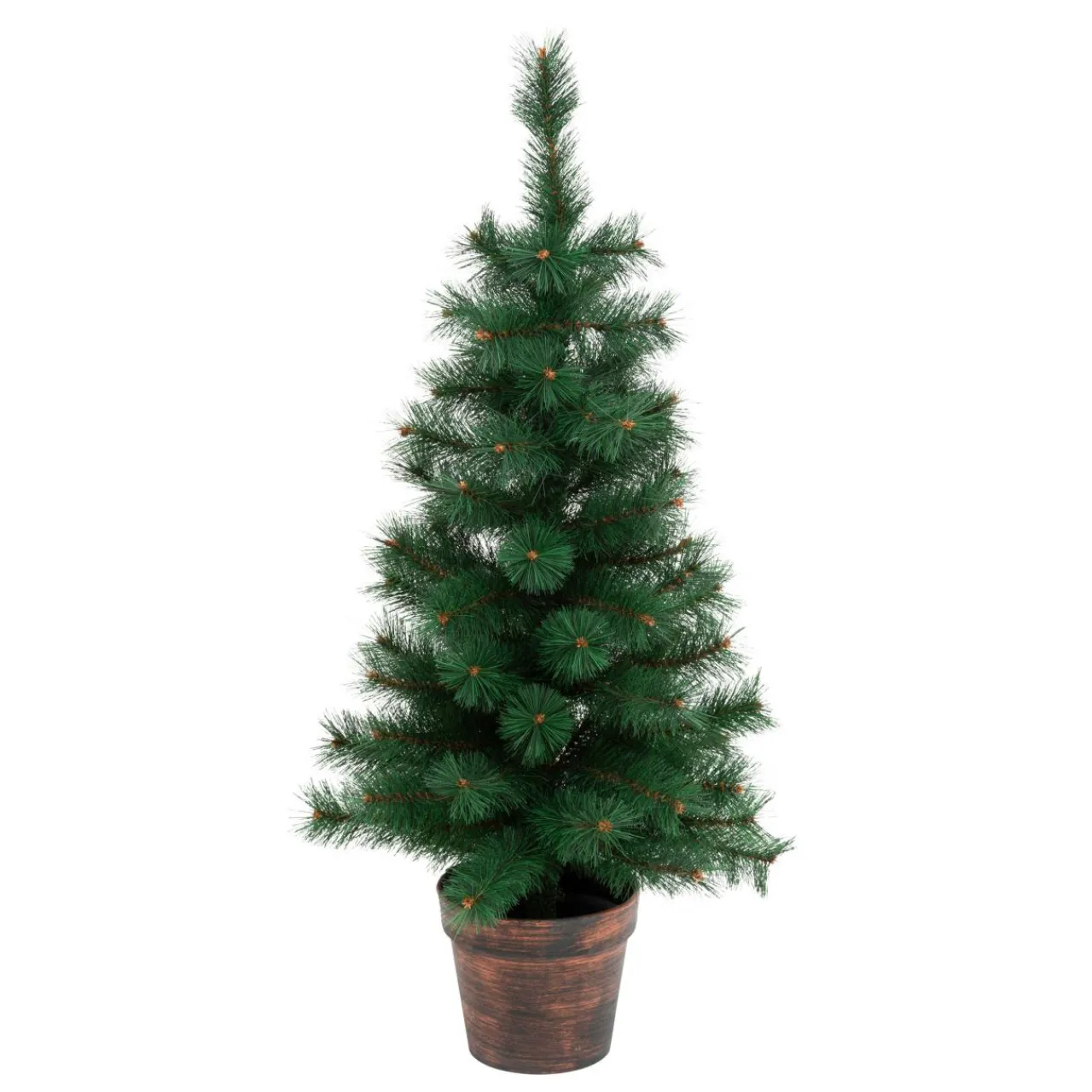 Sapin Artificiel De Noël|JJA Sapin artificiel de Noël en pot (H100 cm) Windy Peak Vert sapin Sapin vert