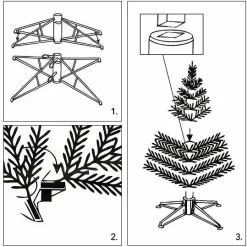 Sapin Artificiel De Noël|EMINZA Sapin artificiel de Noël (H120 cm) Edmonton Vert sapin Sapin vert