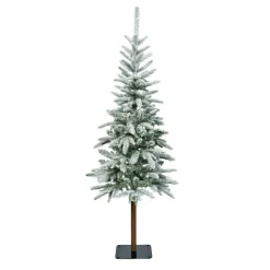 Sapin Artificiel De Noël|EMINZA Sapin artificiel de Noël (H180 cm) Glockner Vert enneigé Sapin enneigé