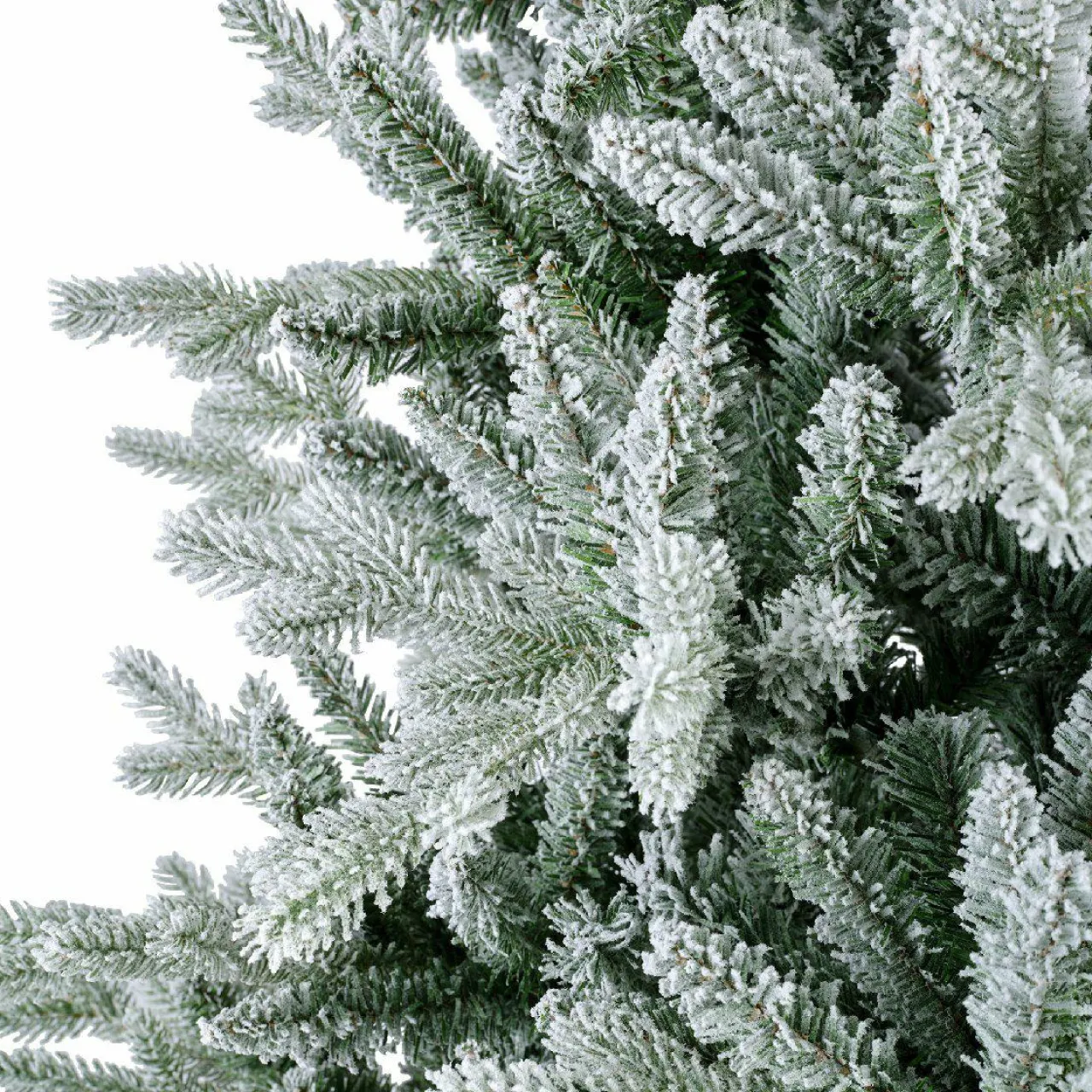 Sapin Grande Taille|Sapin Artificiel De Noël|EMINZA Sapin artificiel de Noël (H210 cm) Allix Vert enneigé Sapin enneigé