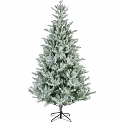 Sapin Artificiel De Noël|EMINZA Sapin artificiel de Noël (H180 cm) Allix Vert enneigé Sapin enneigé
