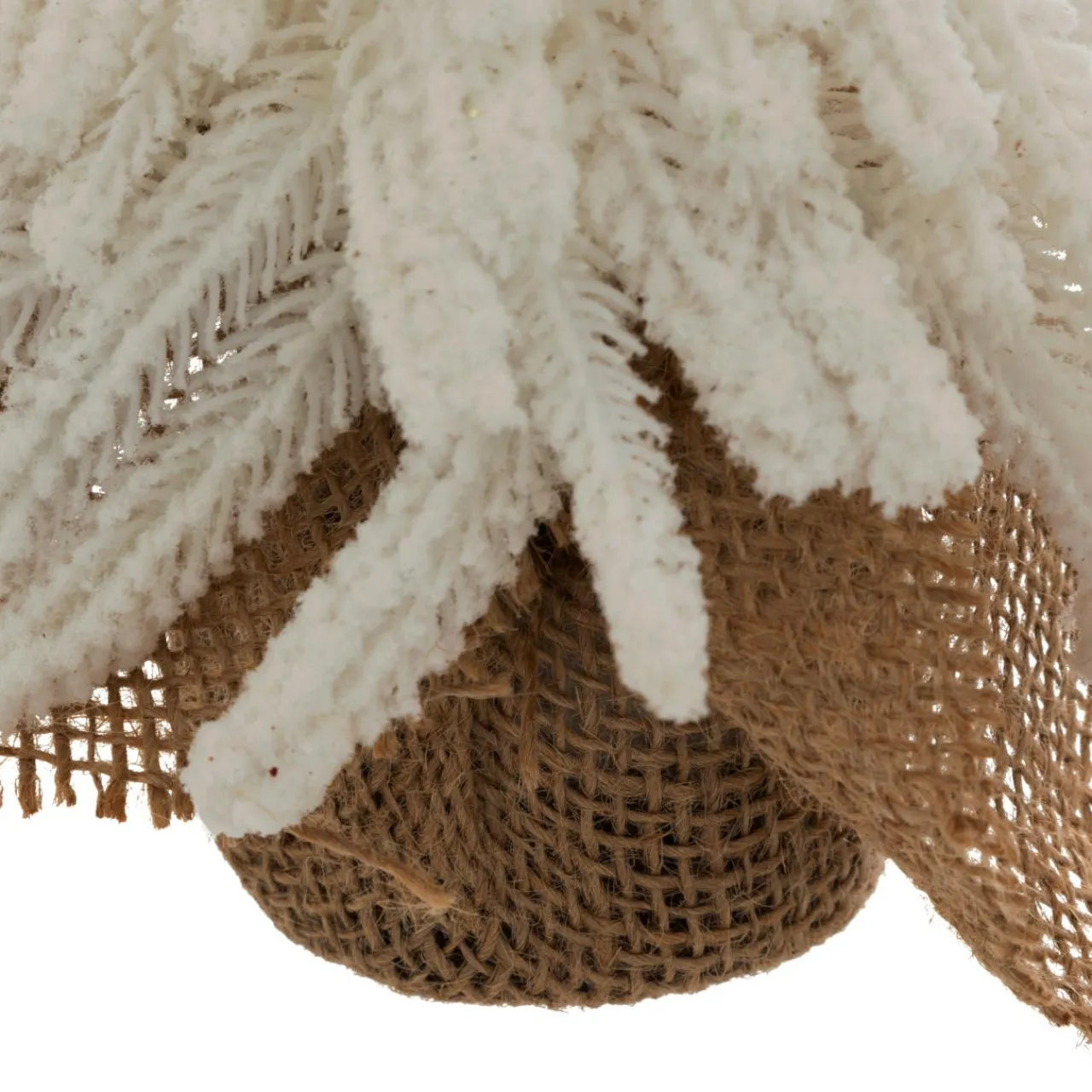 Déco Et Objet De Noël|JJA Sapin décoratif en jute (H27 cm) Givré Blanc