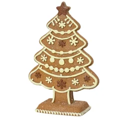 Déco De Table|Déco Et Objet De Noël|KAEMINGK Sapin de Noël à poser (H17 cm) Gourmandise sucrée et Blanc Marron