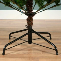 Sapin Artificiel De Noël|EMINZA Sapin de Noël artificiel lumineux (220 LED) H150 cm Allix Vert sapin Sapin vert lumineux