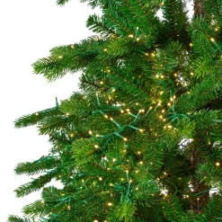 Sapin Grande Taille|Sapin Artificiel De Noël|EMINZA Sapin de Noël artificiel lumineux 4000 LED (H210 cm) Caucasia Nordmann Vert sapin Sapin vert lumineux
