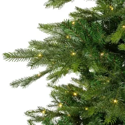 Sapin Grande Taille|Sapin Artificiel De Noël|EMINZA Sapin de Noël artificiel lumineux 550 LED (H210 cm) Glorious Vert sapin Sapin vert lumineux