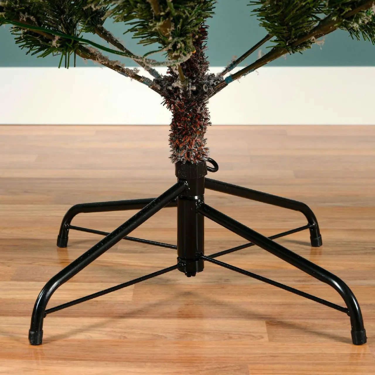 Sapin Artificiel De Noël|EMINZA Sapin de Noël artificiel lumineux 320 LED (H180 cm) Allix Vert enneigé Sapin enneigé lumineux