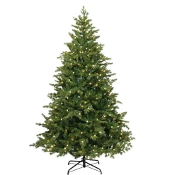 Sapin Artificiel De Noël|EMINZA Sapin de Noël artificiel lumineux 350 LED (H180 cm) Idaho Vert sapin Sapin vert lumineux