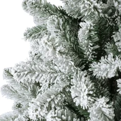 Sapin Artificiel De Noël|EMINZA Sapin de Noël artificiel lumineux 260 LED (H180 cm) King Vert enneigé Sapin enneigé lumineux